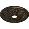 Ekena Millwork Valletta Ceiling Medallion (Canopies up to 3 1/2"), 18"OD x 3 1/2"ID x 1"P, Stone Hearth Crackle CM18VLSHC - alternate 2